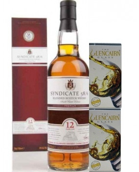 SYNDICATE 12 YO 70 CL | pahare cristal 2 X 175 ml | Cadou Whisky & Pahare